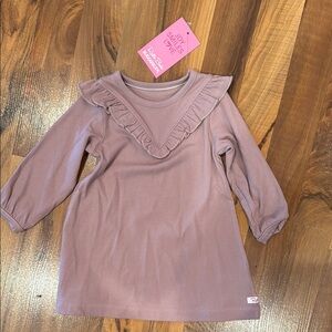 Rufflebutts girls 12-18 mauve/purple dress NWT ribbed swing‎ dress